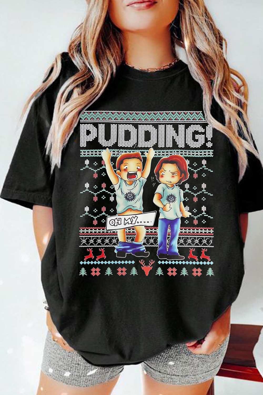 pudding！ print short-sleeved T-shirt