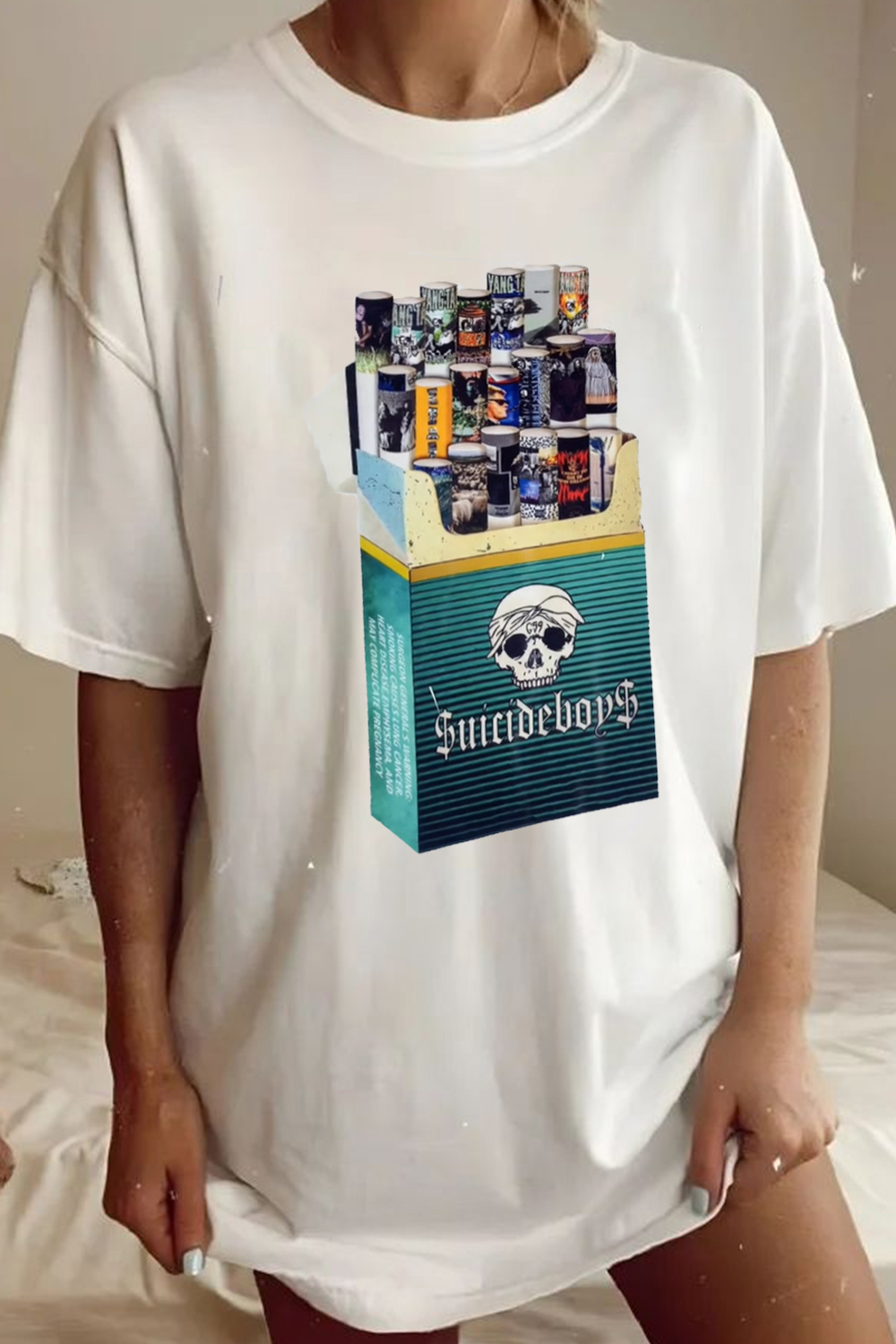 $uicideboy$ cigarette box print T-shirt