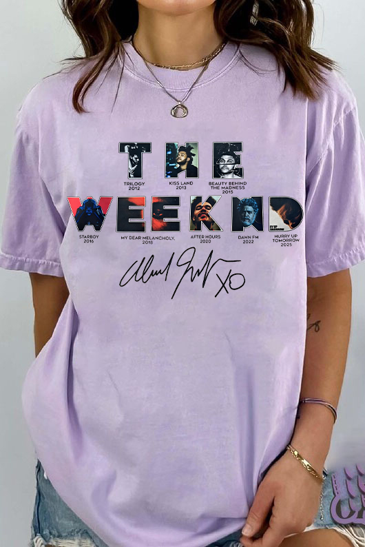Theweeknd 2025 print Tee For Women