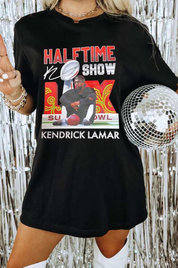 kendrick lamar super bowl short sleeve t-shirt