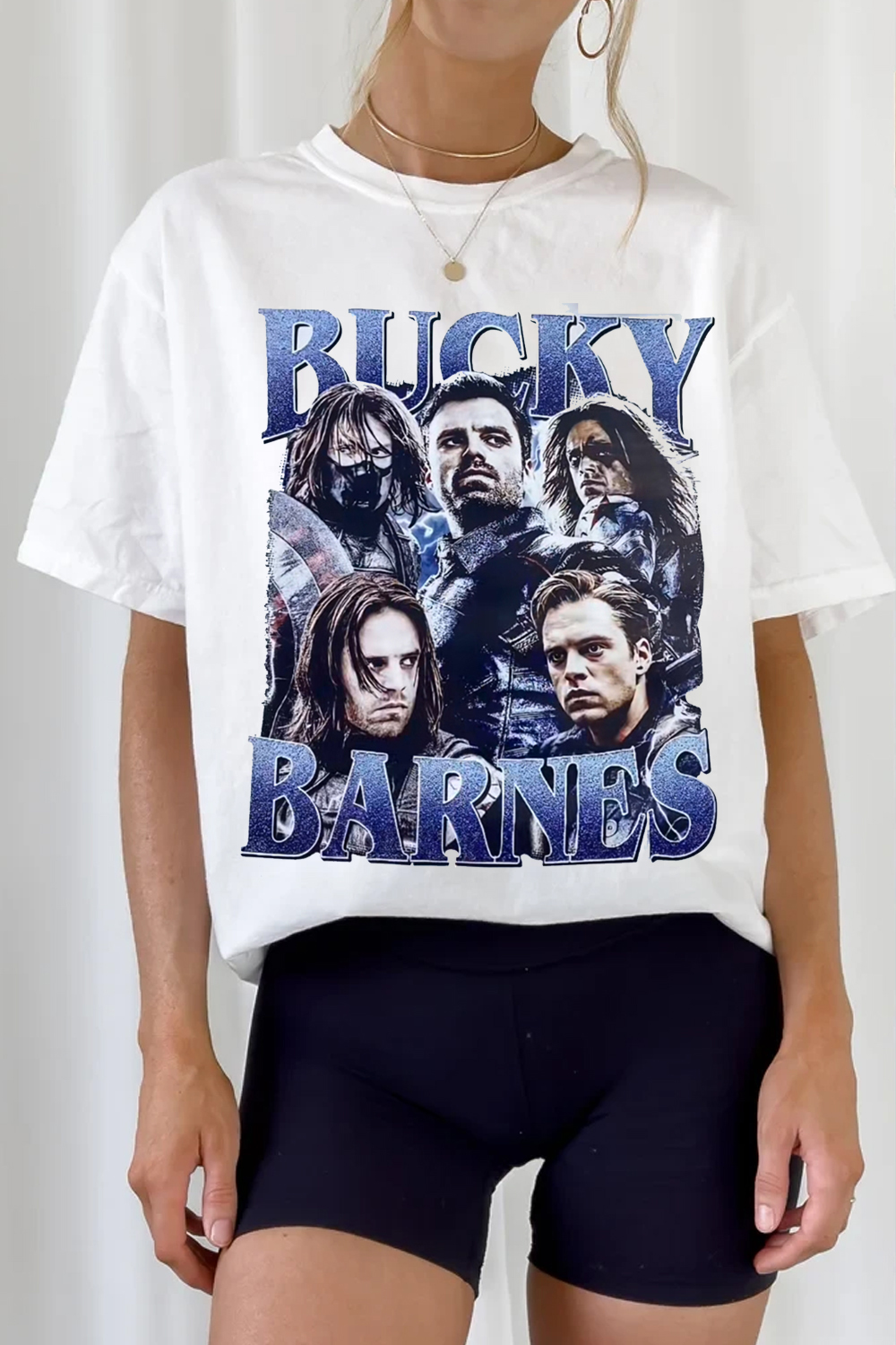 Captain America4 Buckybarnes Short Sleeve T-Shirt