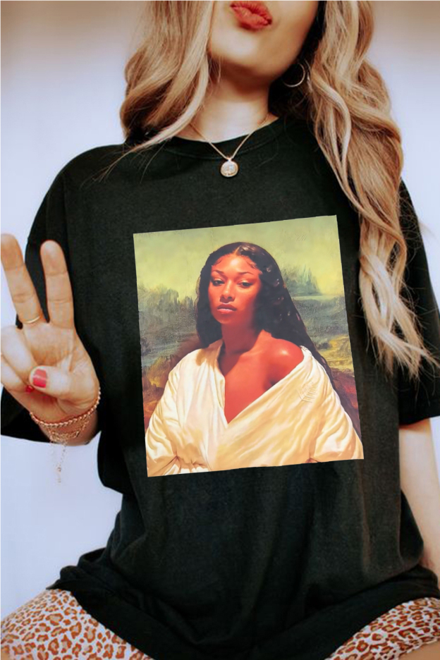 Unbox Megan Mona Lisa “Hot Girl Summer” with me T-SHIRT
