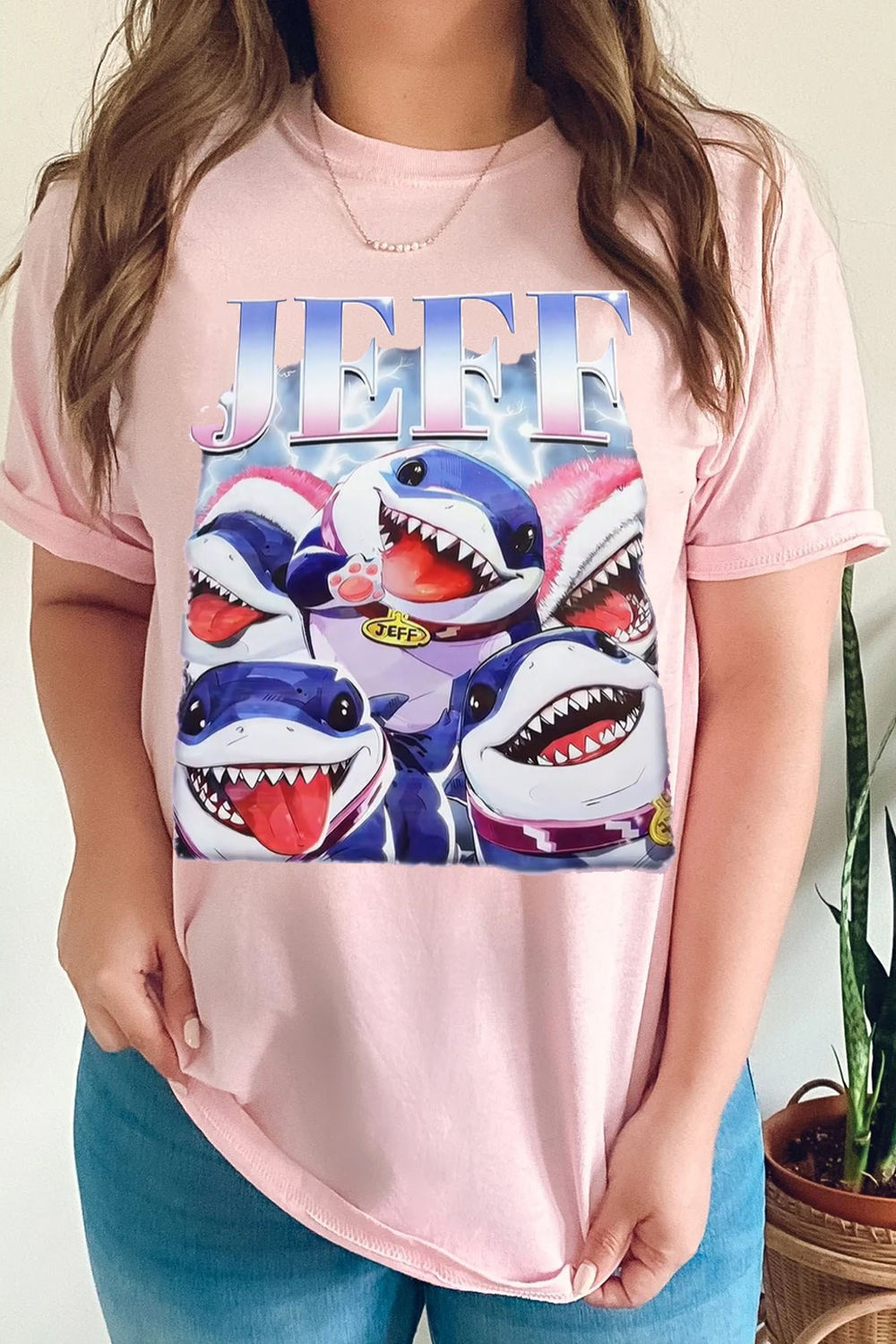 PINK JEFFFF women T-SHIRT