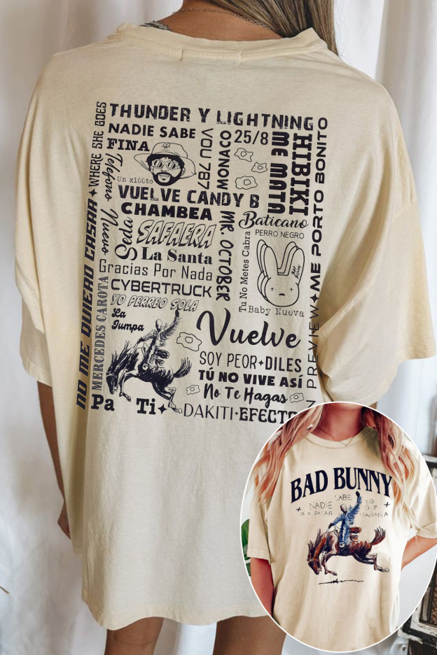 bad bunny retro song T-shirt