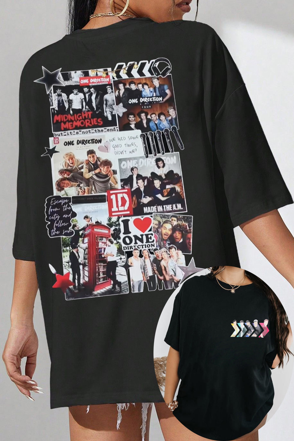 One band, five boys, endless memories. Wear your love with our One Direction T-shirt!