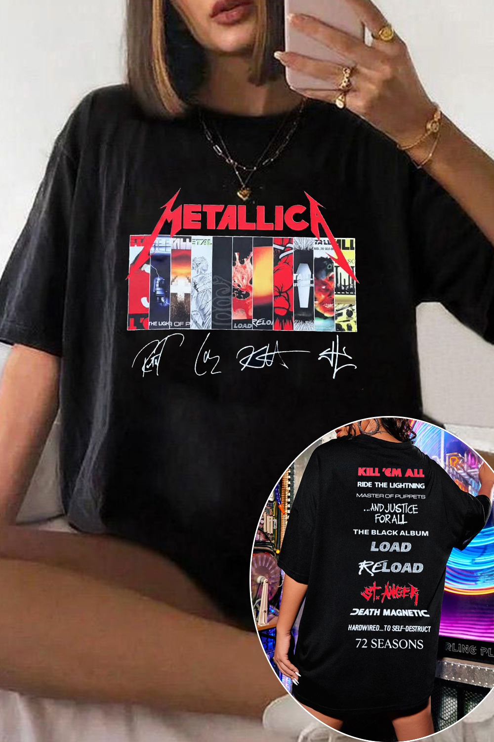 Metallica albums T-SHIRT