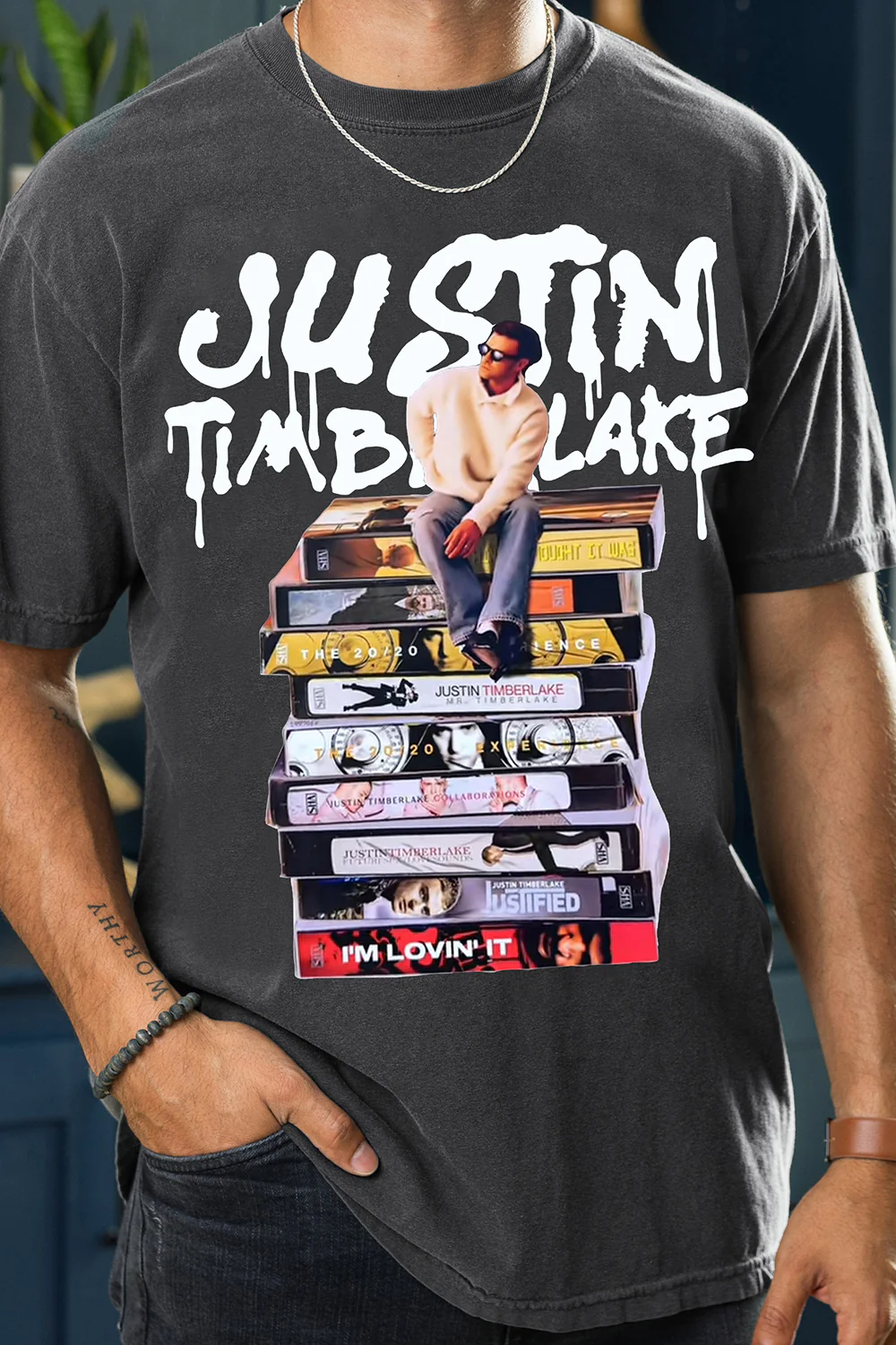 Justin Timberlake Concert Album Tee For Men