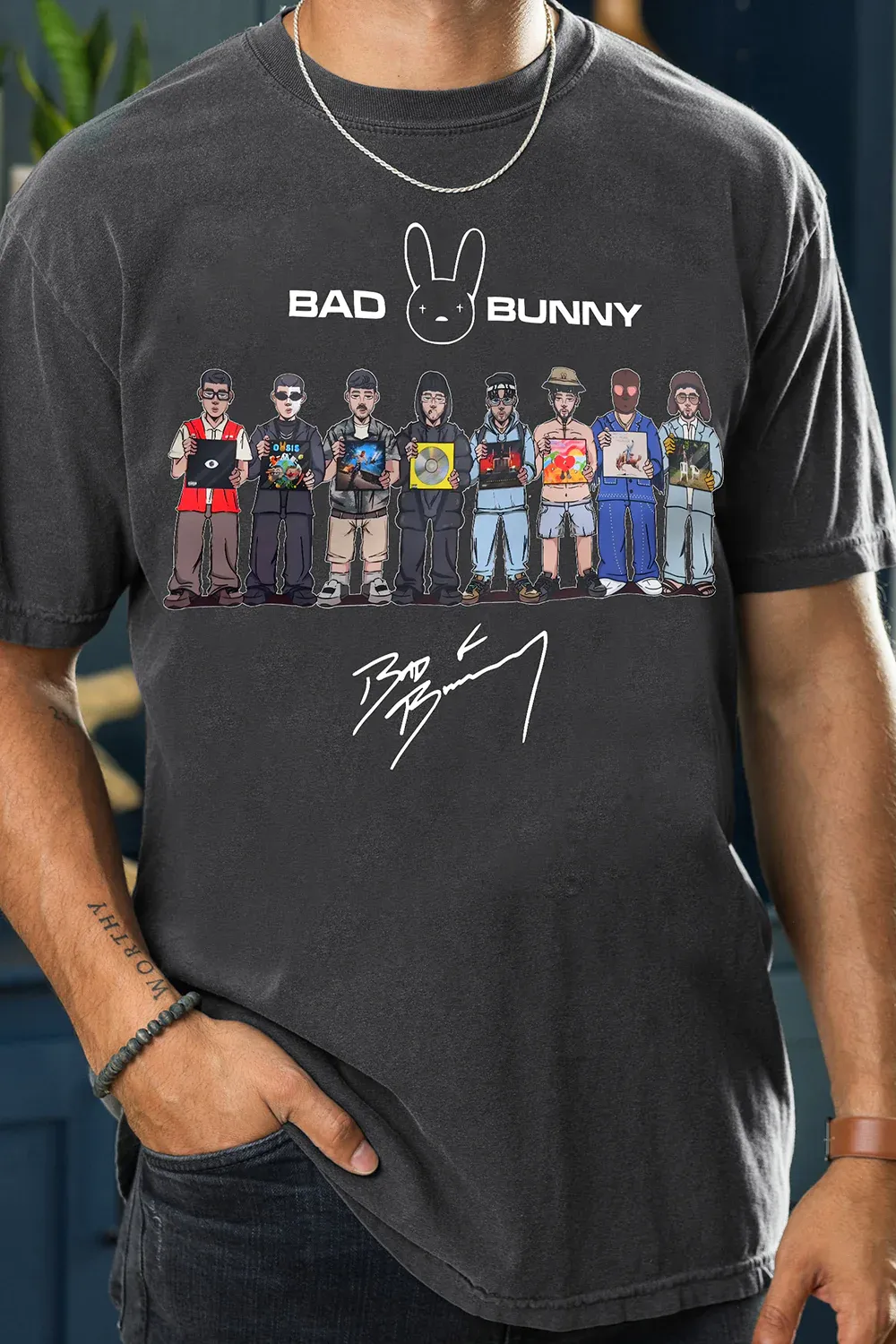 Bad Bunny DTMF Album Merch Tee For Men