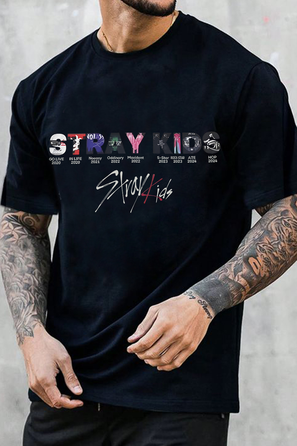 Stray Kids Albums Tee For Men
