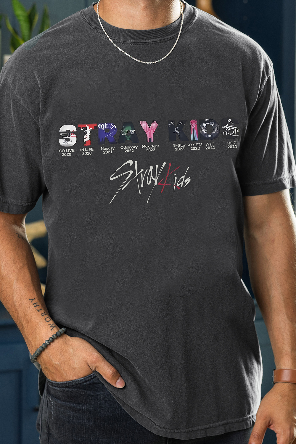 Stray Kids Albums Tee For Men
