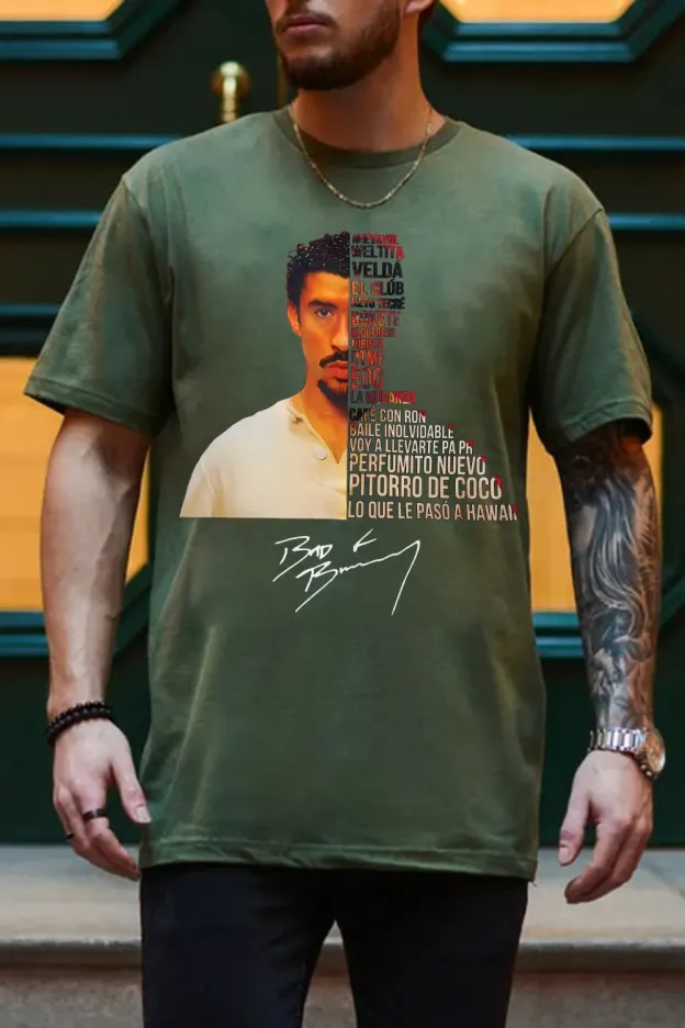 Bad Bunny Album DTMF Graphic T Shirt Men