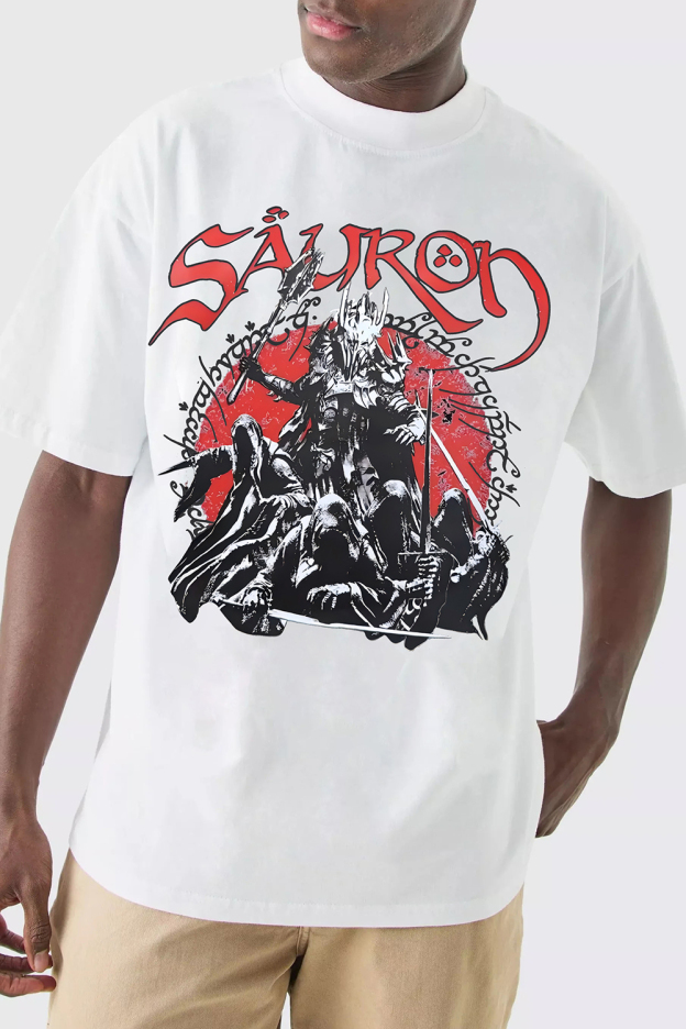 LOTR Fantasy Tolkien Sauron Graphic Tee For Men