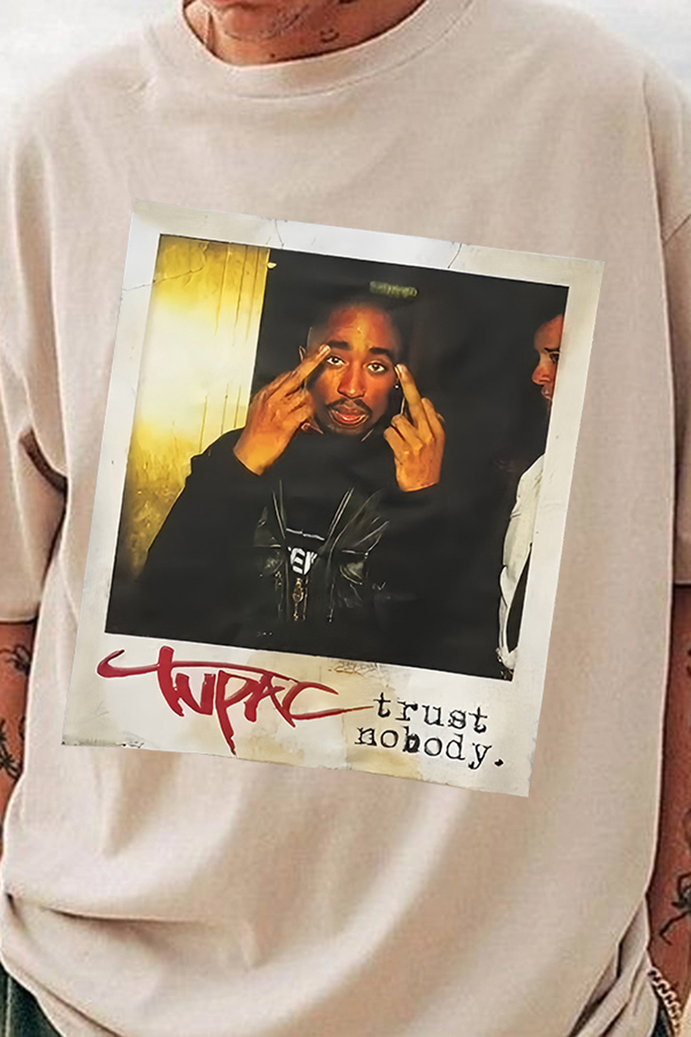 Rapper Tupac Graphic Tee For Men
