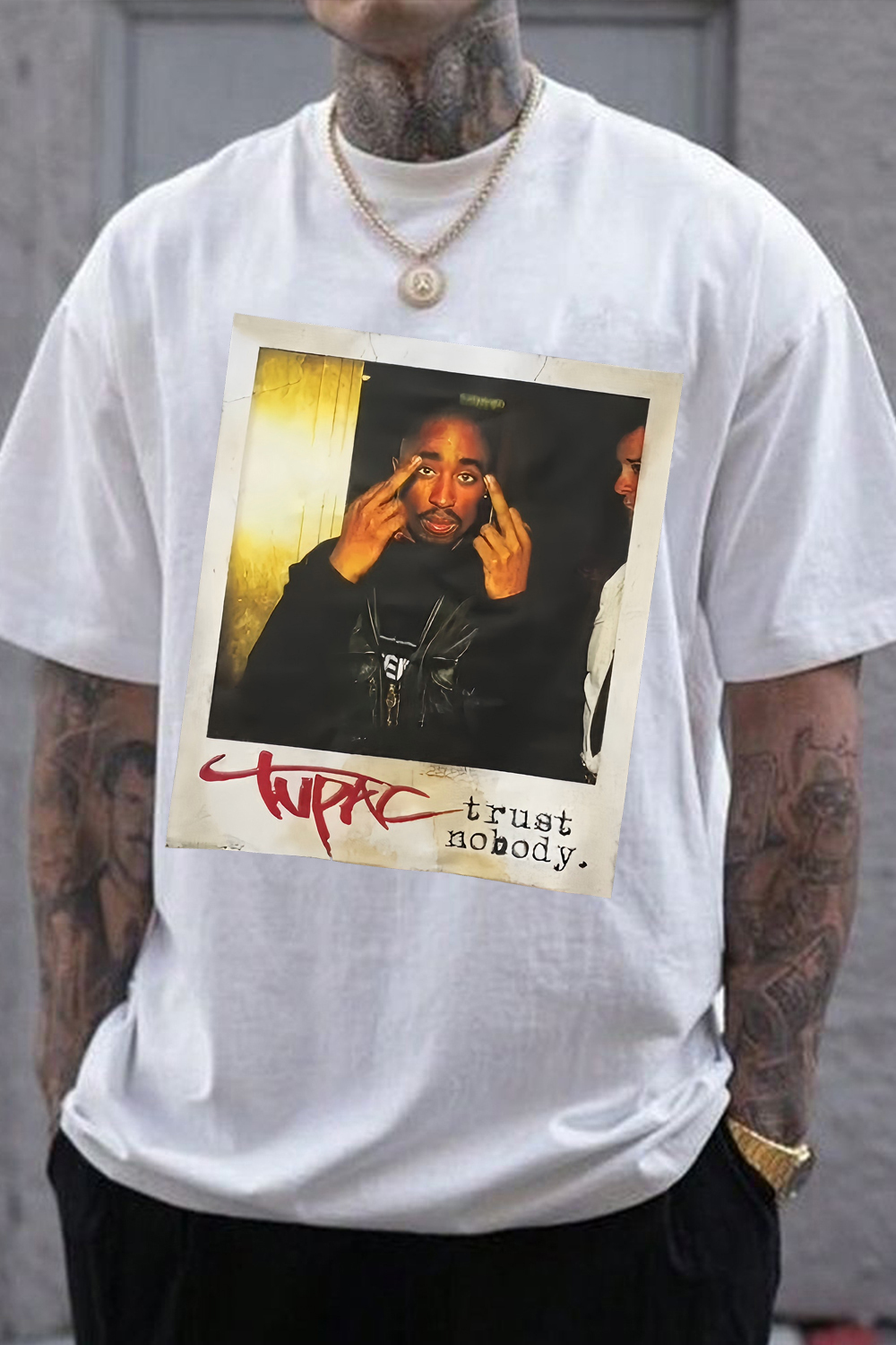 Rapper Tupac Graphic Tee For Men