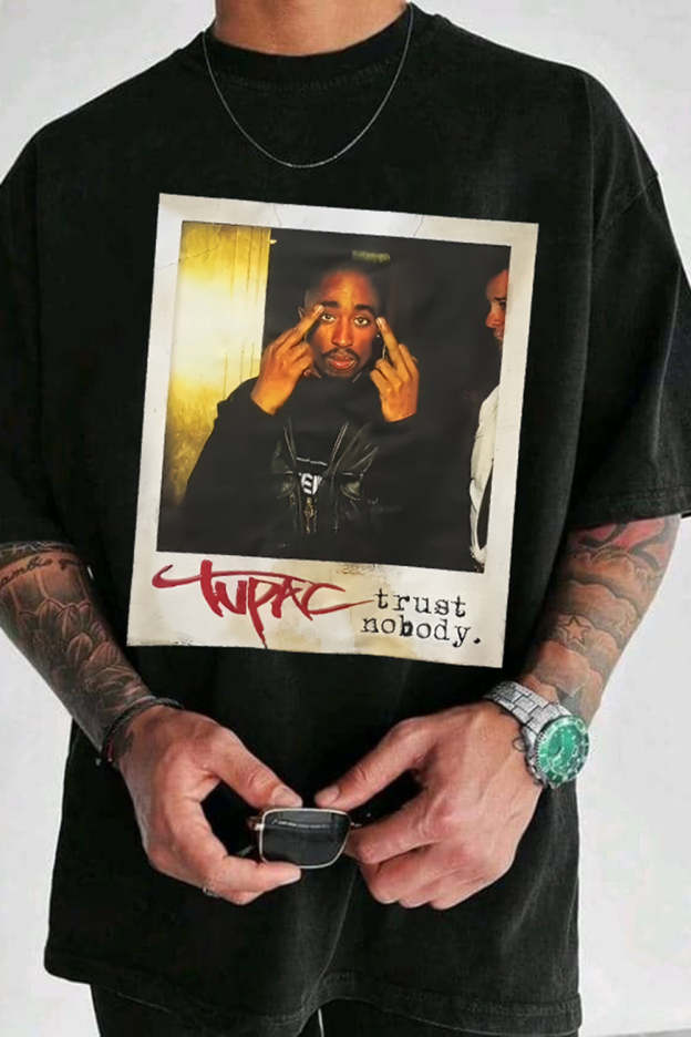 Rapper Tupac Graphic Tee For Men