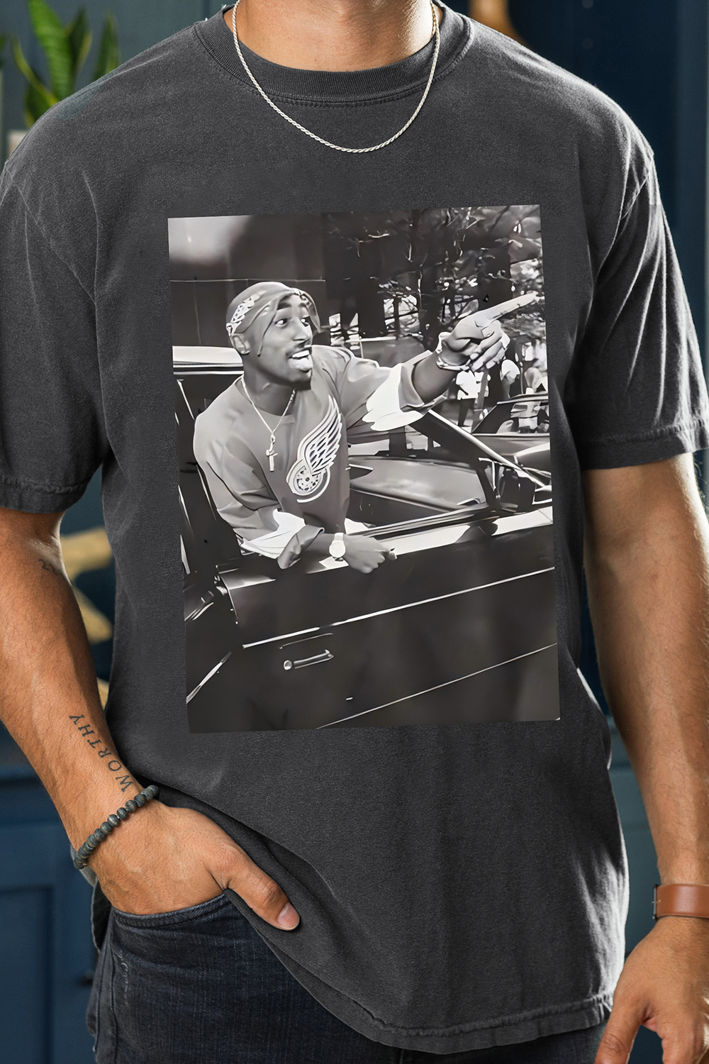 Tupac Shakur Graphic Tee For Men