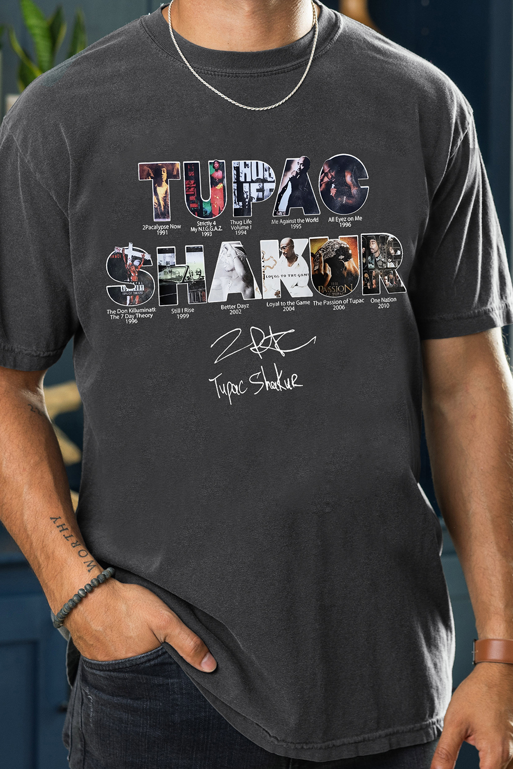 2pacs Hakur Album Tee For Men