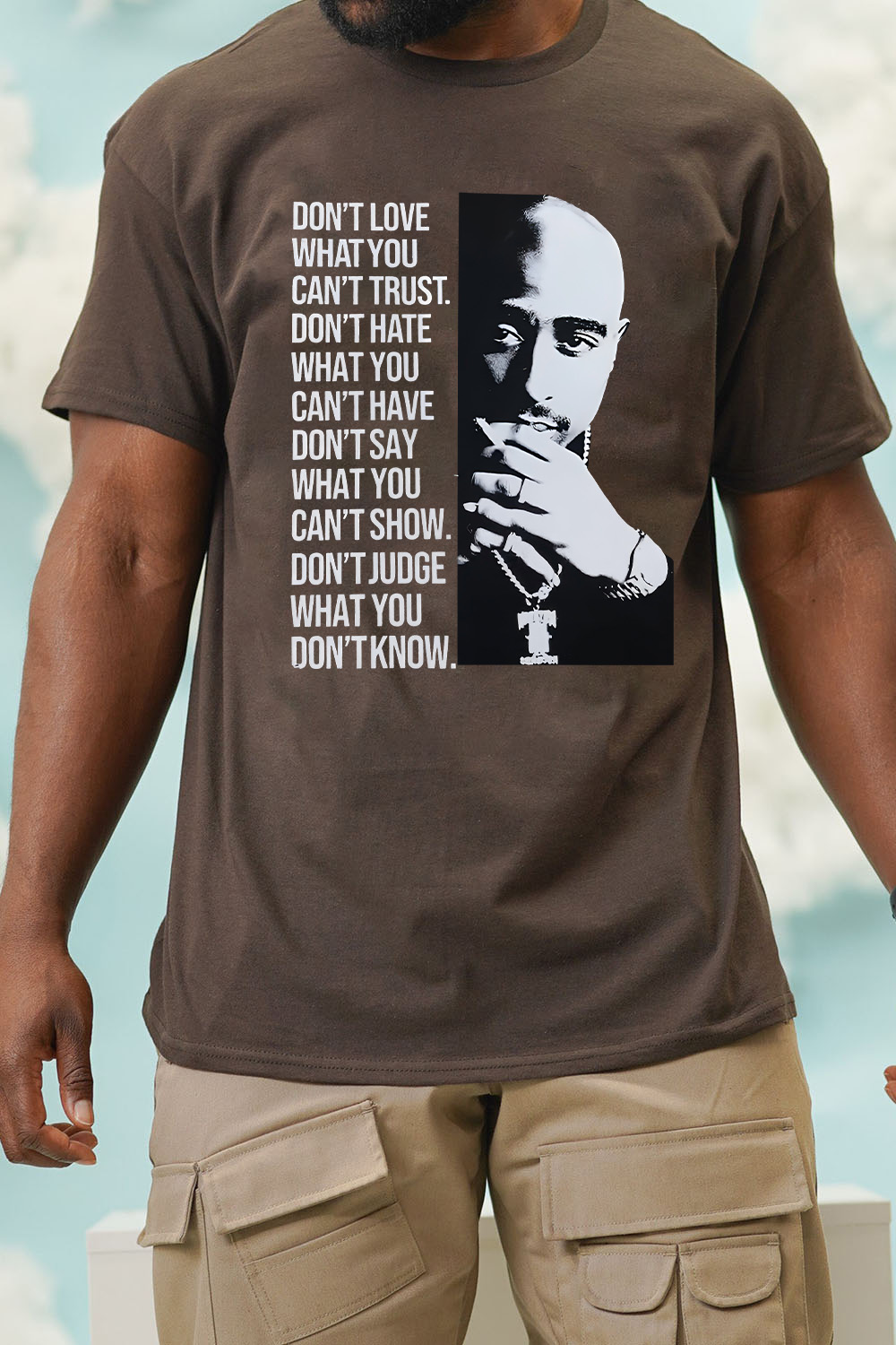 Tupac Portrait Tee For Men