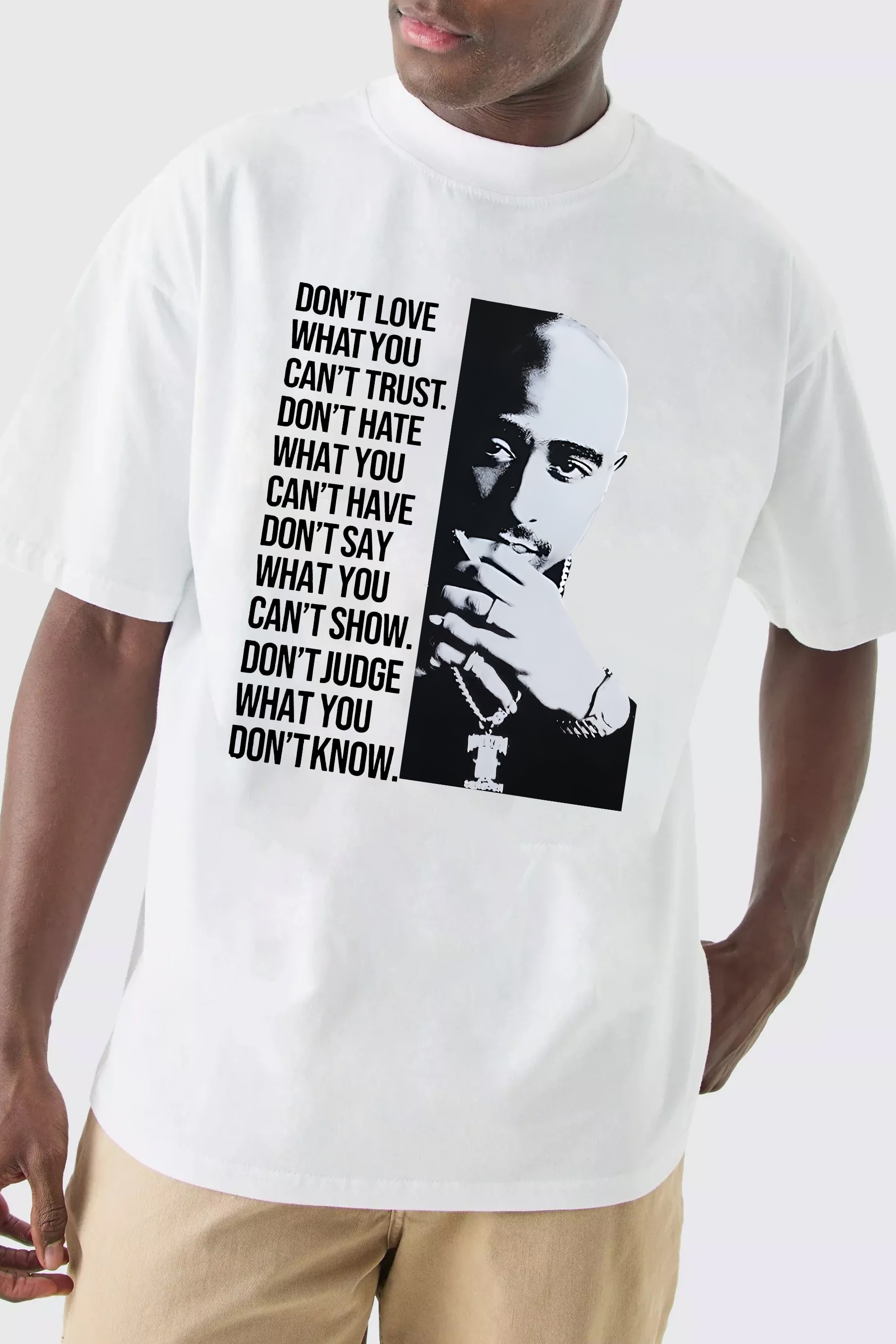 Tupac Portrait Tee For Men