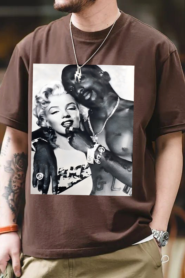 Tupac Shakur Marilyn Monroe Graphic Tee For Men