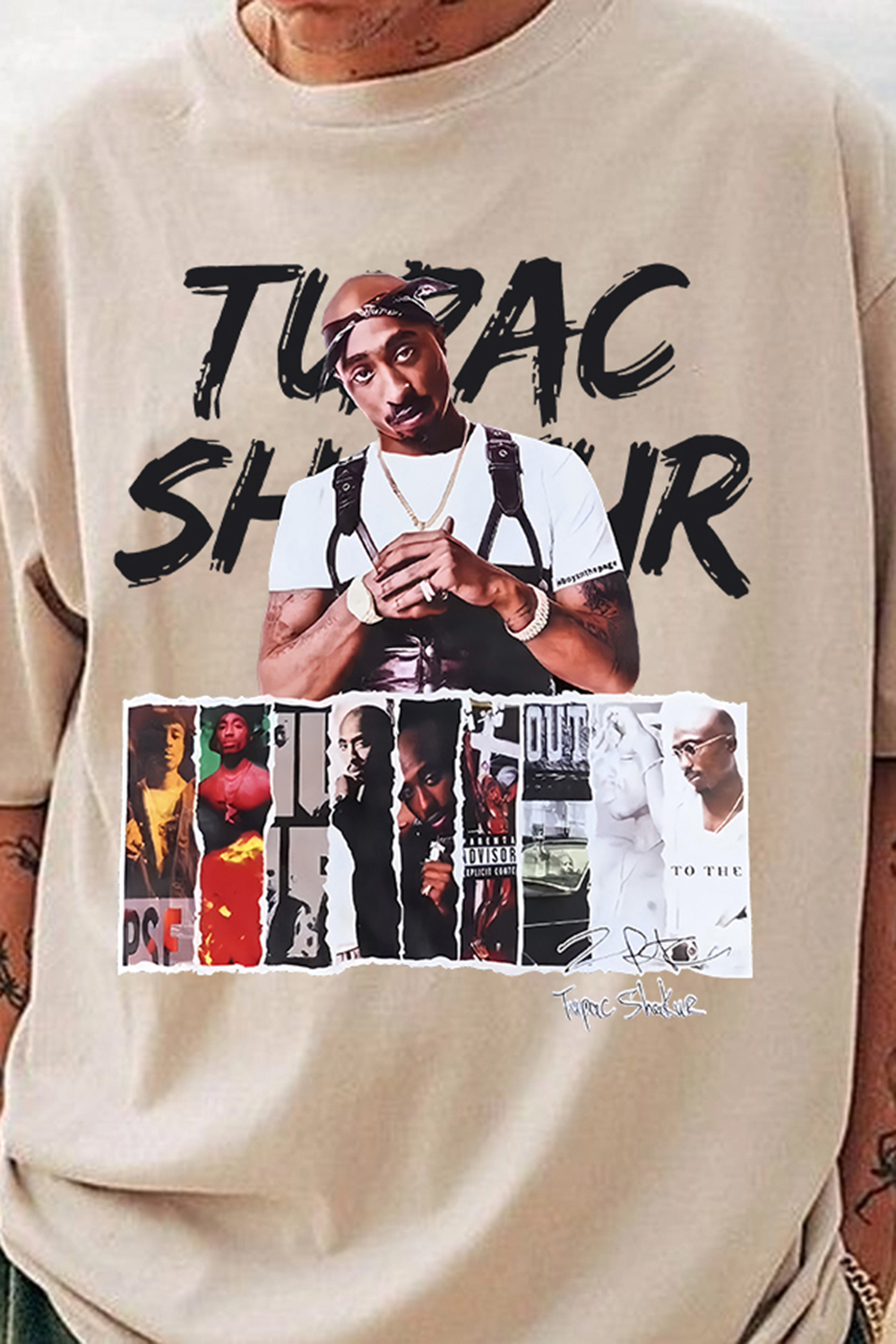 Rapper 2pac Album Graphic Tee For Men