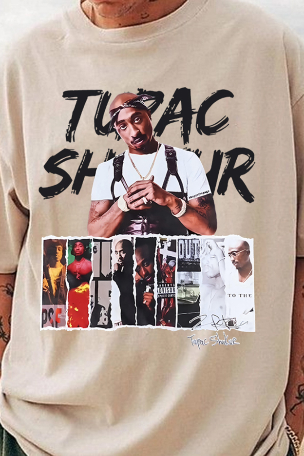 Rapper 2pac Album Graphic Tee For Men