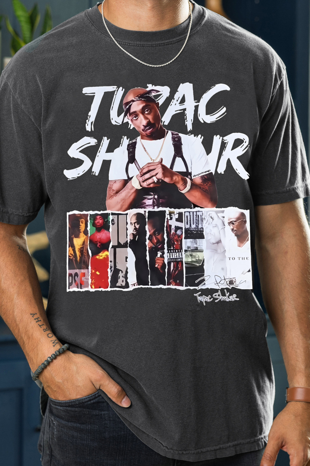 Rapper 2pac Album Graphic Tee For Men