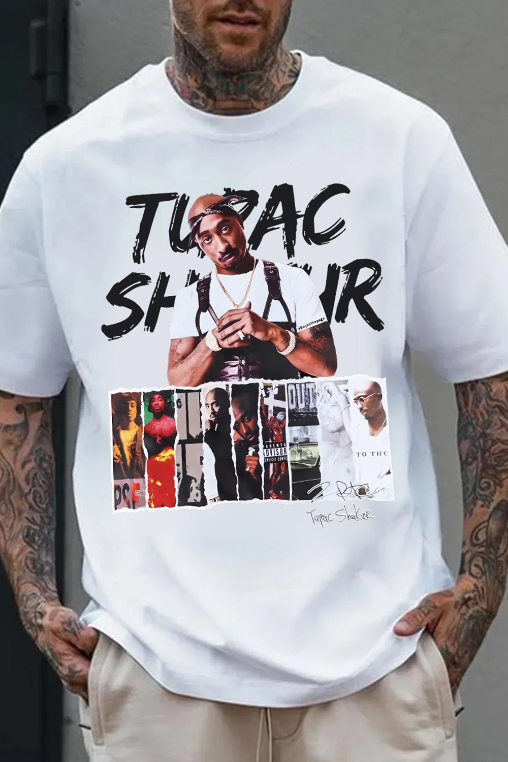Rapper 2pac Album Graphic Tee For Men