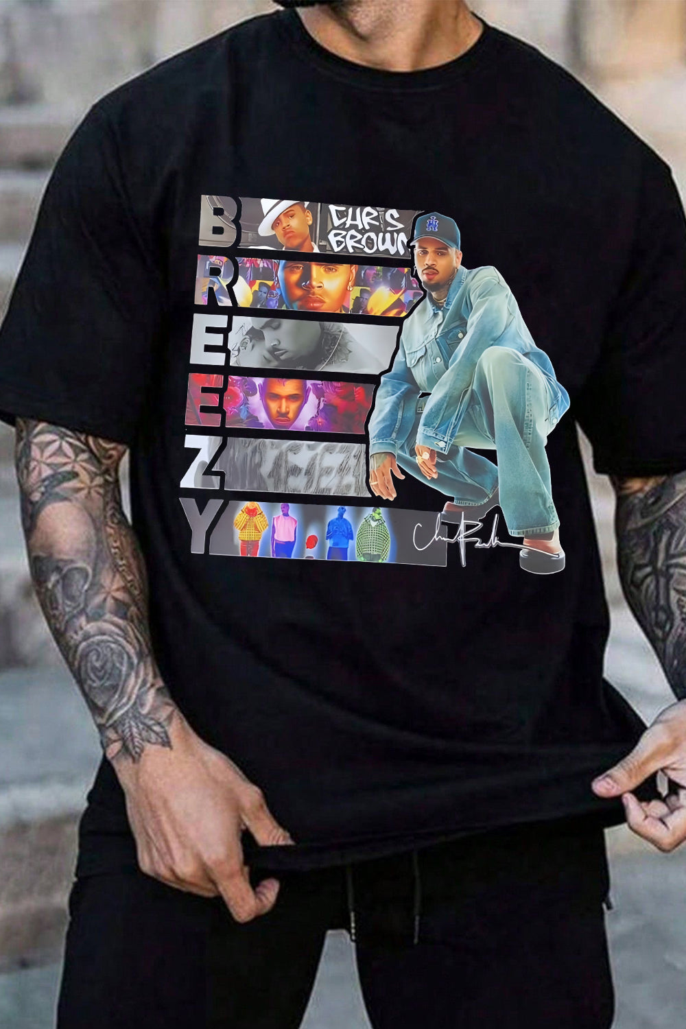CHRIS B BBBEZ Merch Tee For Men