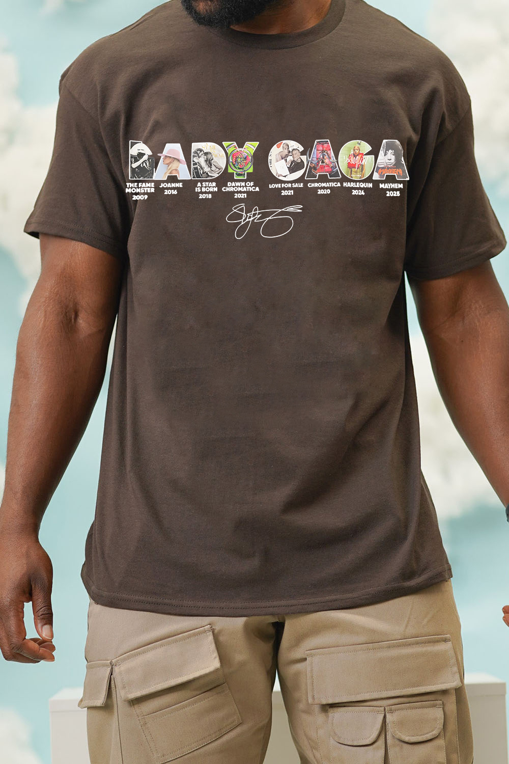 Lady Gaga Abracadabra Album Tee For Men