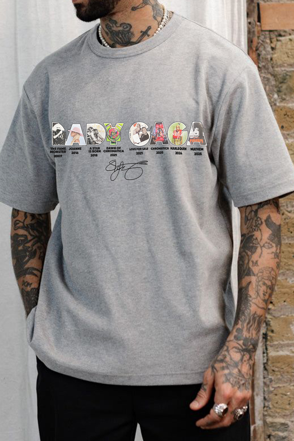 Lady Gaga Abracadabra Album Tee For Men