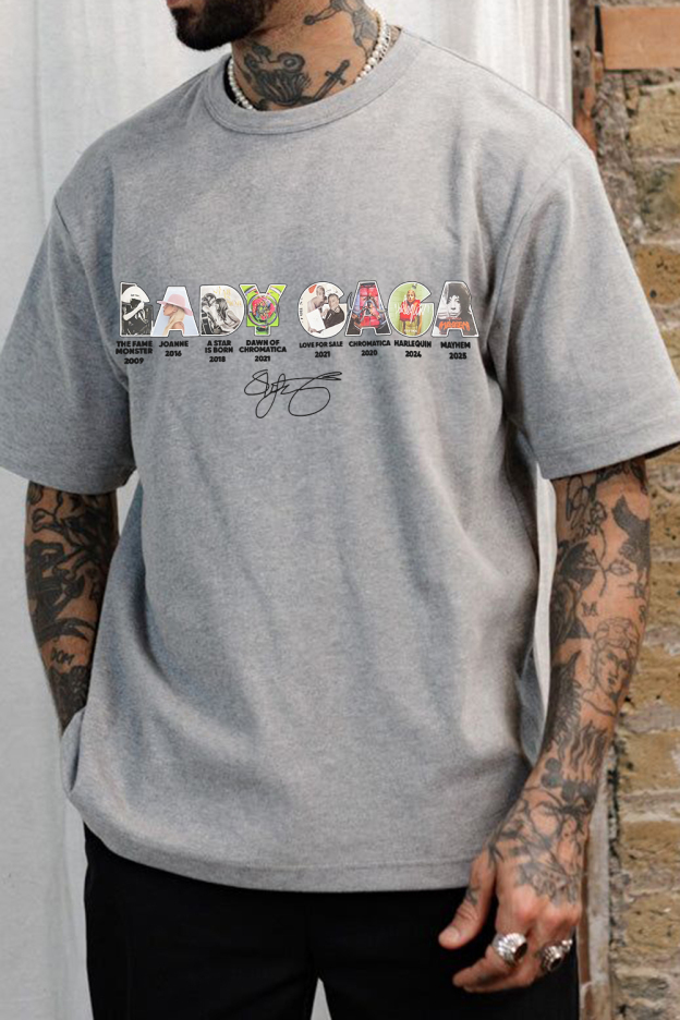 Lady Gaga Abracadabra Album Tee For Men