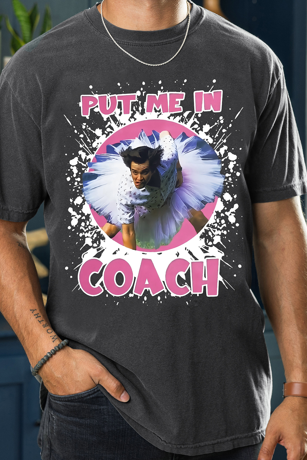 Jim Carrey Put Me In Coach Funny Tee For Men