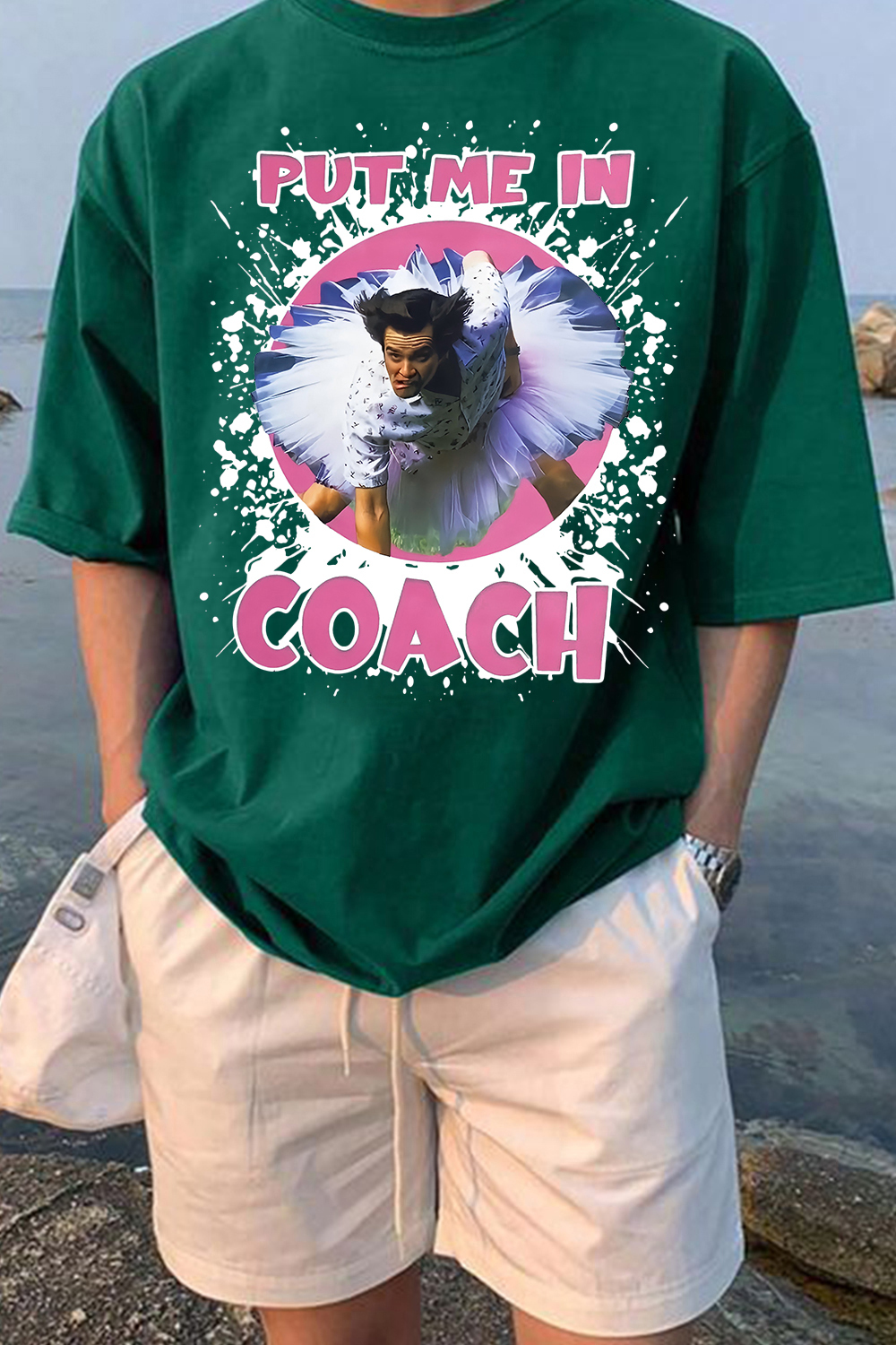 Jim Carrey Put Me In Coach Funny Tee For Men
