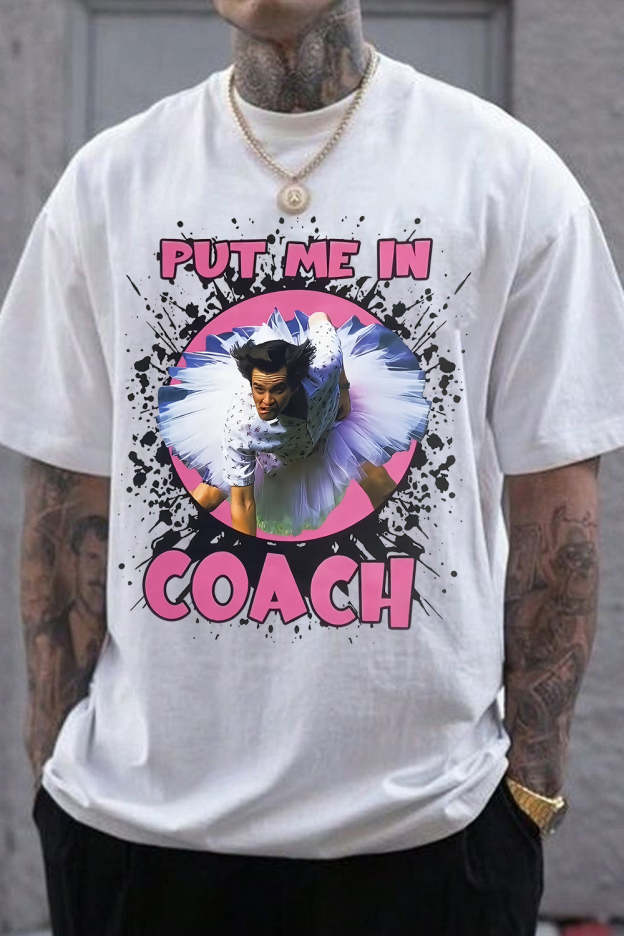 Jim Carrey Put Me In Coach Funny Tee For Men