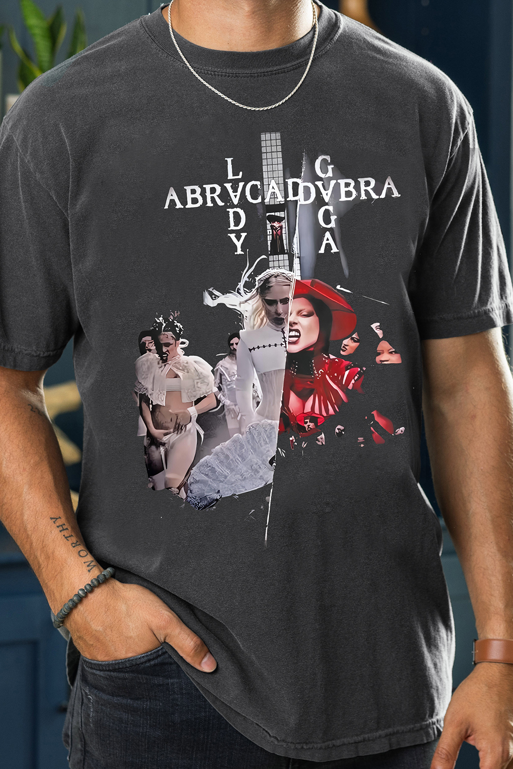 Lady Gaga Abracadabra Album Tee For Men