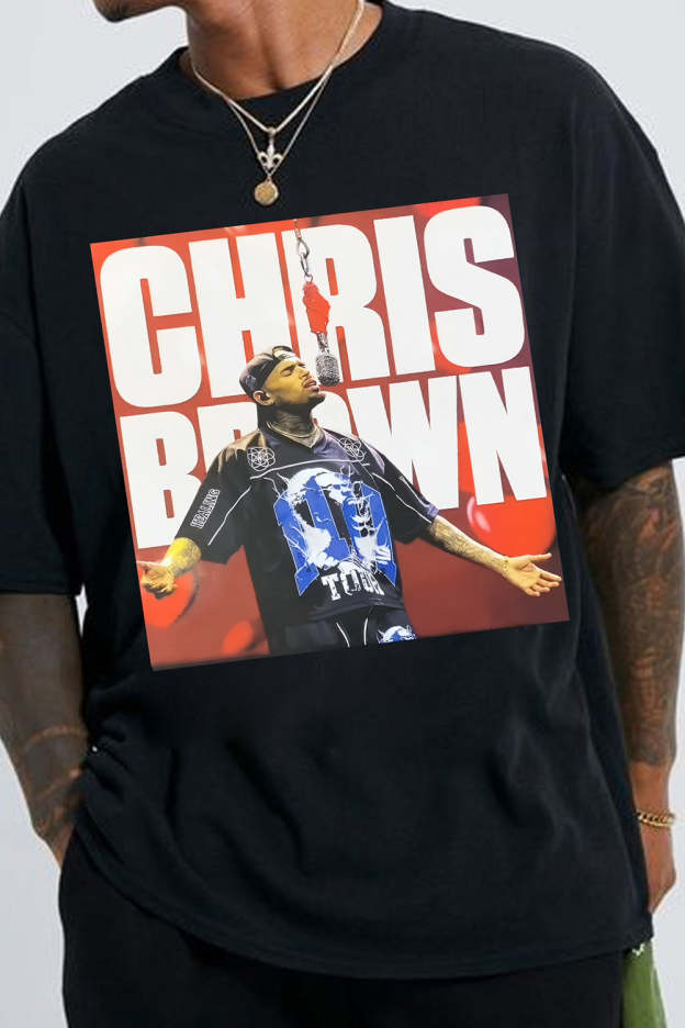 Chris Brown Concert Graphic Tee For Men