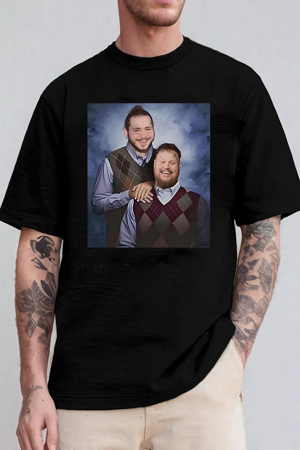 Post Malone Jelly Roll Tour Merch Tee For Men