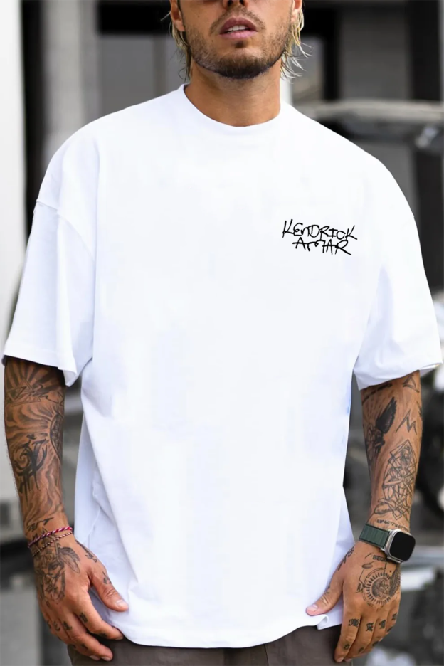 Letter KENDRICK LAMAR Graphic T-Shirt Tee for Men