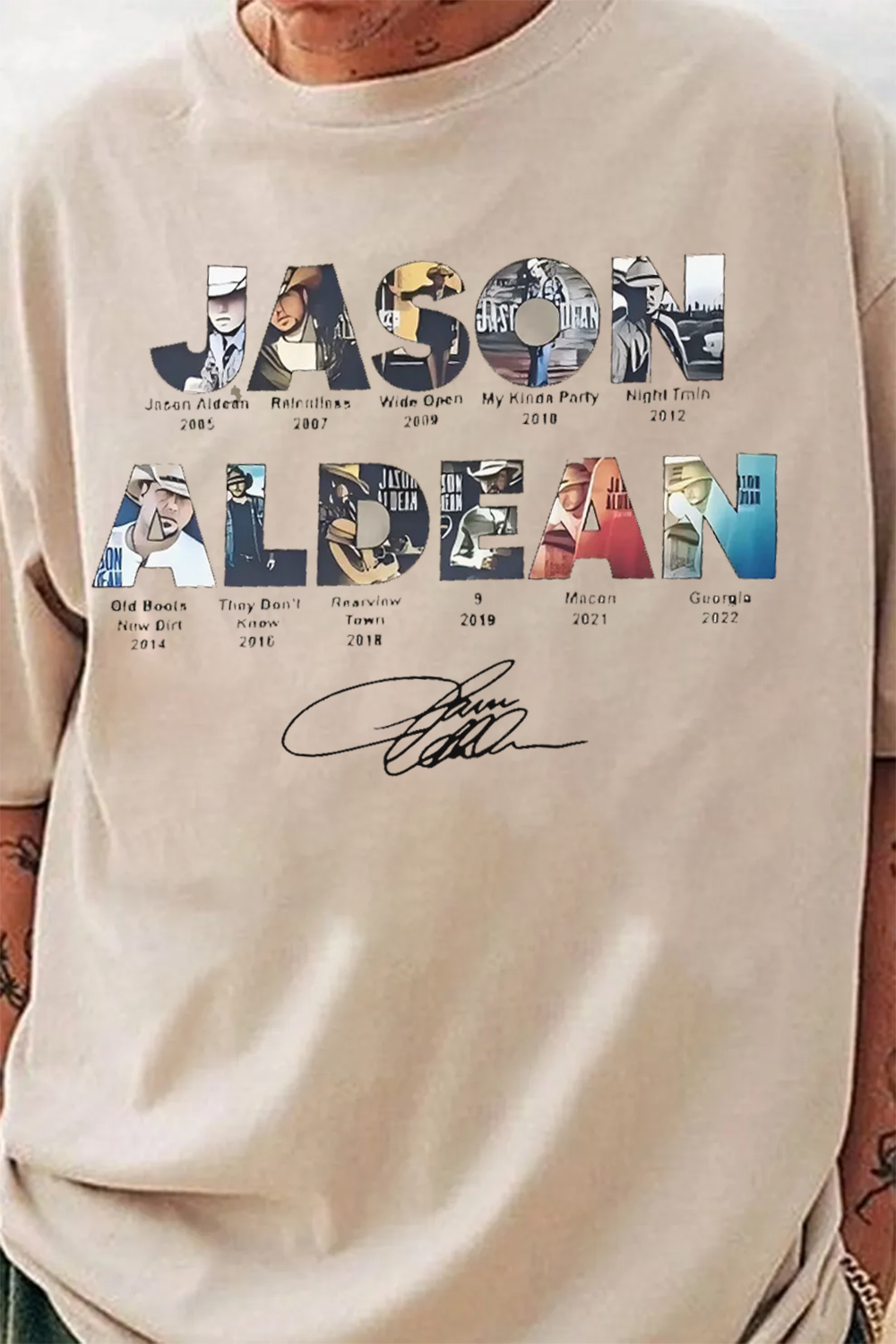 Jason Aldean Concert Tee For Men