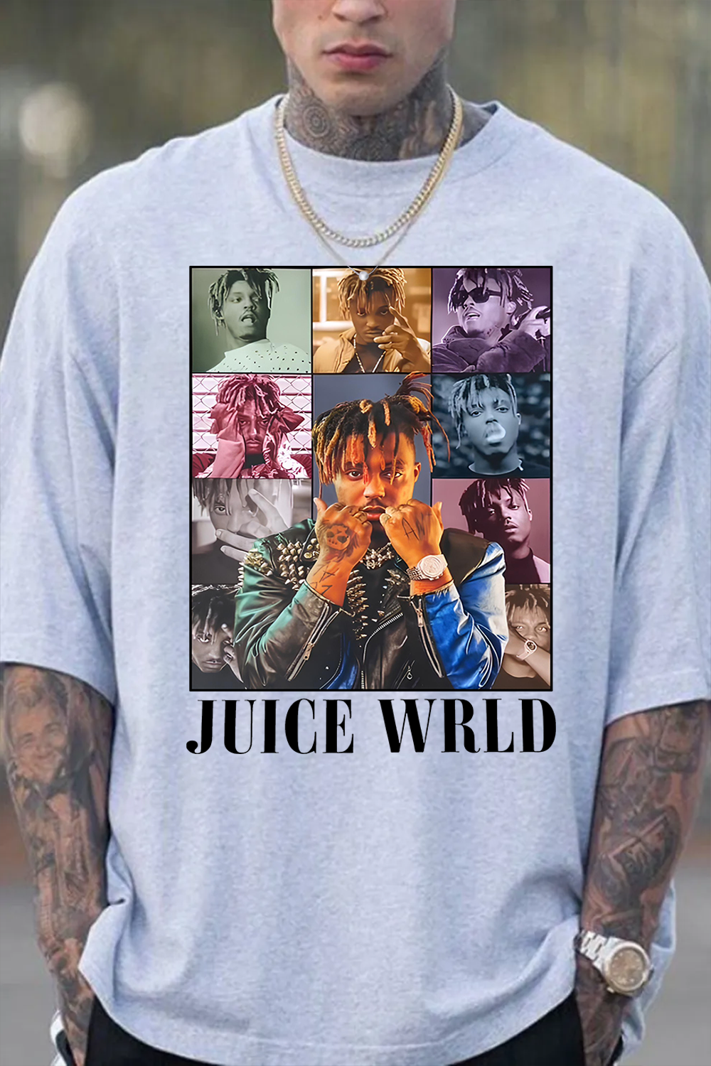 Juice Wrld  Portrait  Tee For Men