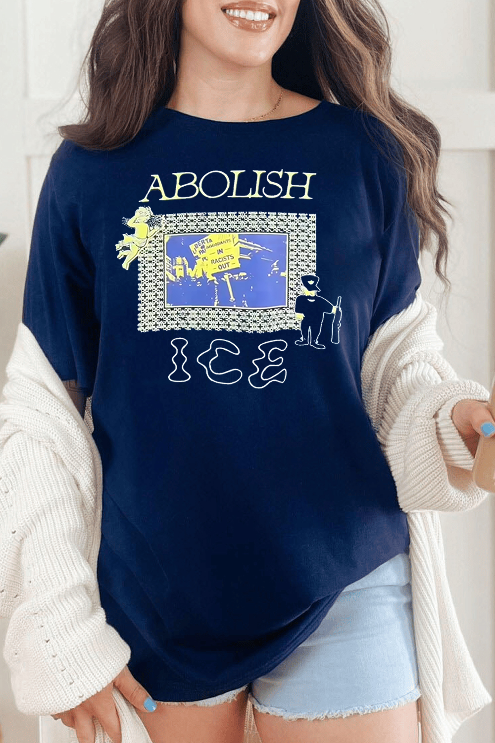 No walls, No cages, No ICE  shirt