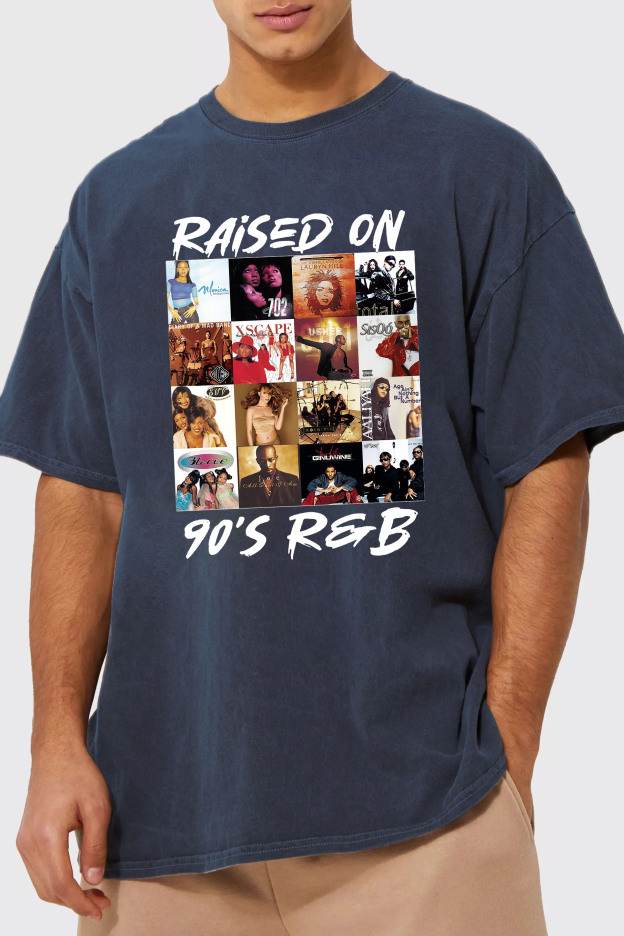 Raised On 90s R&B Album Music Artists-1 T-shirt