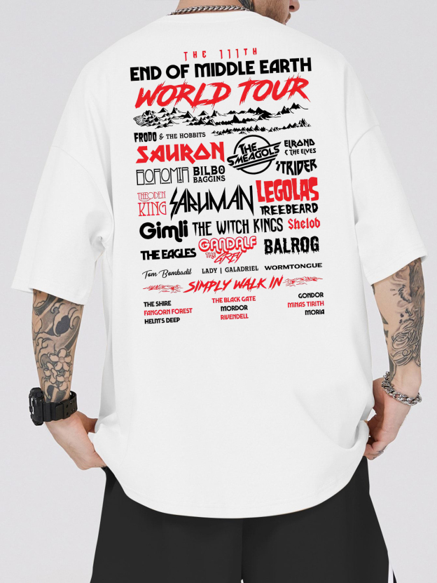 LOTR End of Middle Earth Back Side Shirt