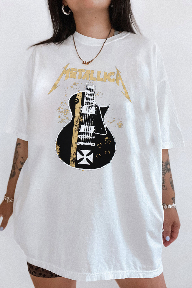 METALLICA 'Hetfield Guitar' Back Patch TEE