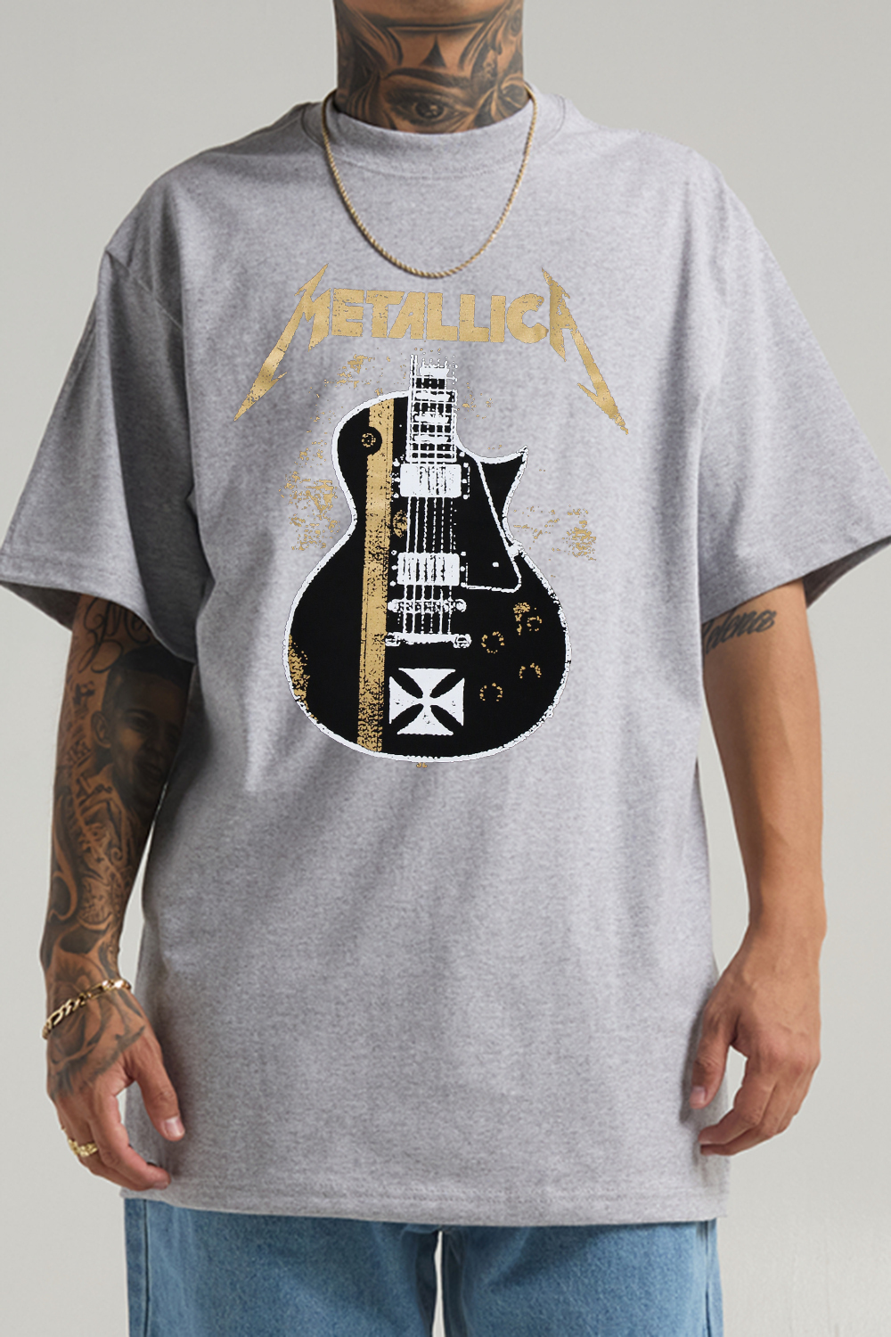 METALLICA 'Hetfield Guitar' Back Patch TEE