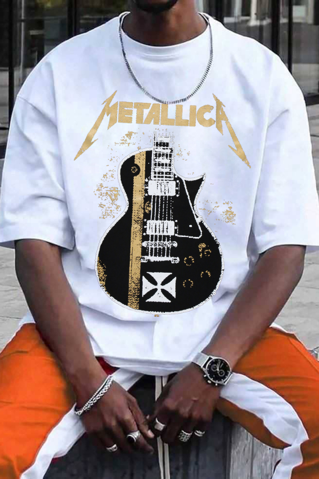 METALLICA 'Hetfield Guitar' Back Patch TEE