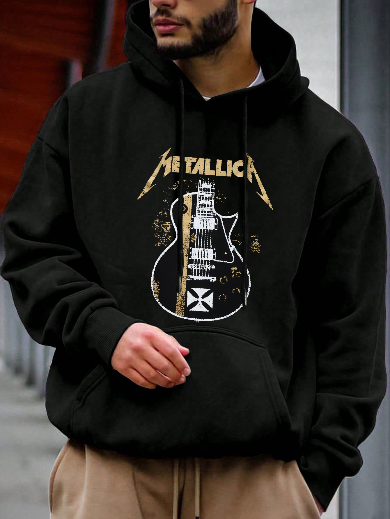 METALLICA 'Hetfield Guitar' Back Patch TEE