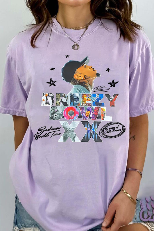 Breezy  Chrisbrown Special in 20th Anniversary Women T-shirts