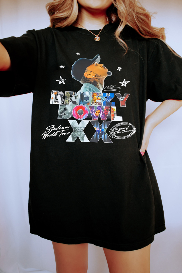 Breezy  Chrisbrown Special in 20th Anniversary Women T-shirts